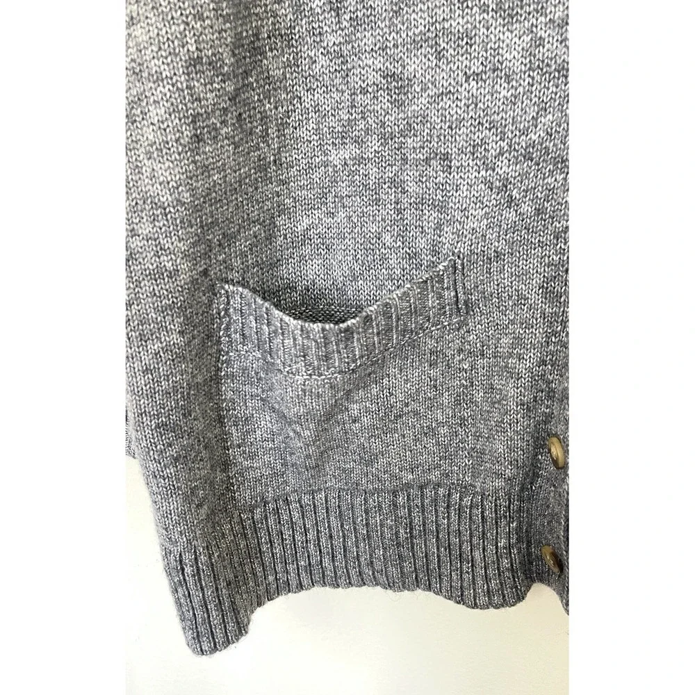 Ella Moss Womens Button Up Cardigan Sweater Size XL Gray Cozy Lounge Relaxed